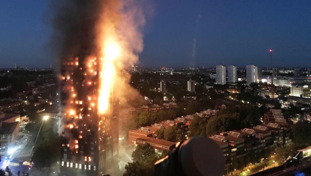آتش سوزی برج گرنفل