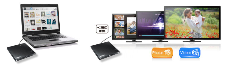 سازگاری استثنایی با تلویزیون با تکنولوژی Link 2 TV